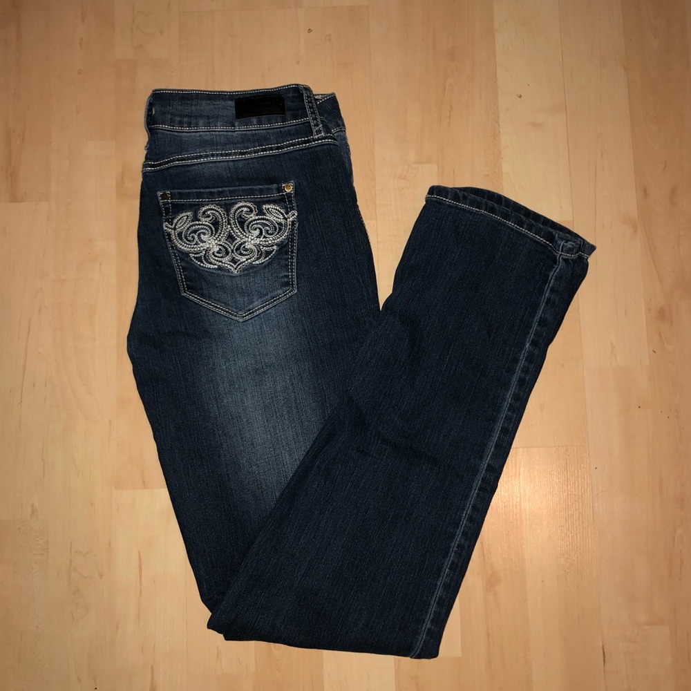 natural reflections straight leg jeans